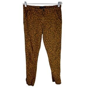 Sanctuary x Anthropologie Leopard Print Corduroy Jogger Pants Small